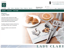 Tablet Screenshot of lady-clare.com